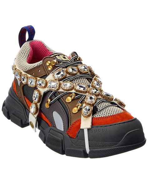 gucci flashtrek sneakers aus leder|gucci flashtrek diamond.